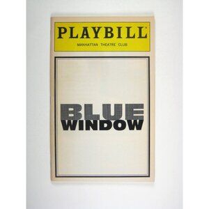 Blue Window Playbill Manhattan Theatre Club Craig Lucas 1996 Baker Day